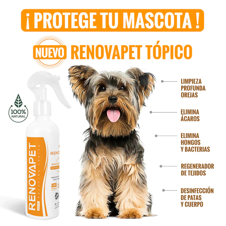 🐾 RENOVAPET TÓPICO- Solución Dérmica Para Animales 🐶🐱🐎